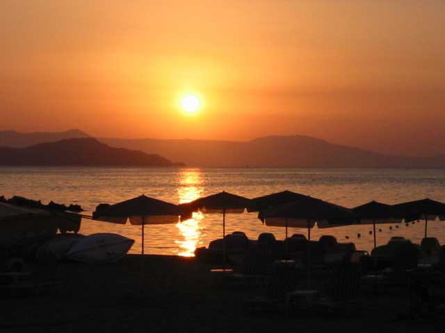The beach