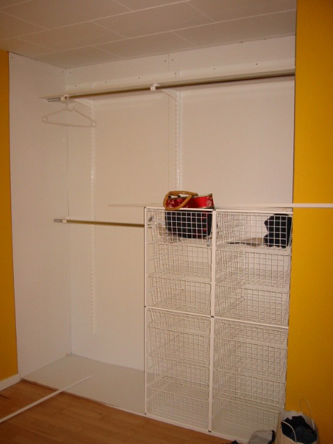 New closet--just waiting for doors