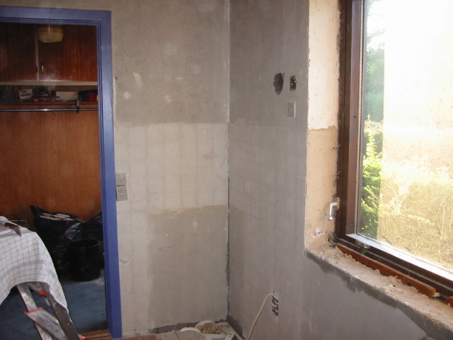 gutted kitchen (during renovation)