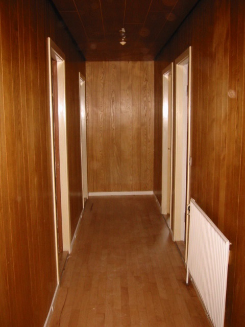 Hallway with new floors!