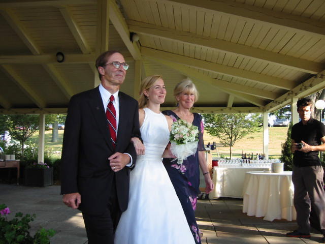 The beautiful bride and her parents