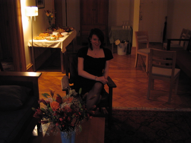 In Nic's apartment